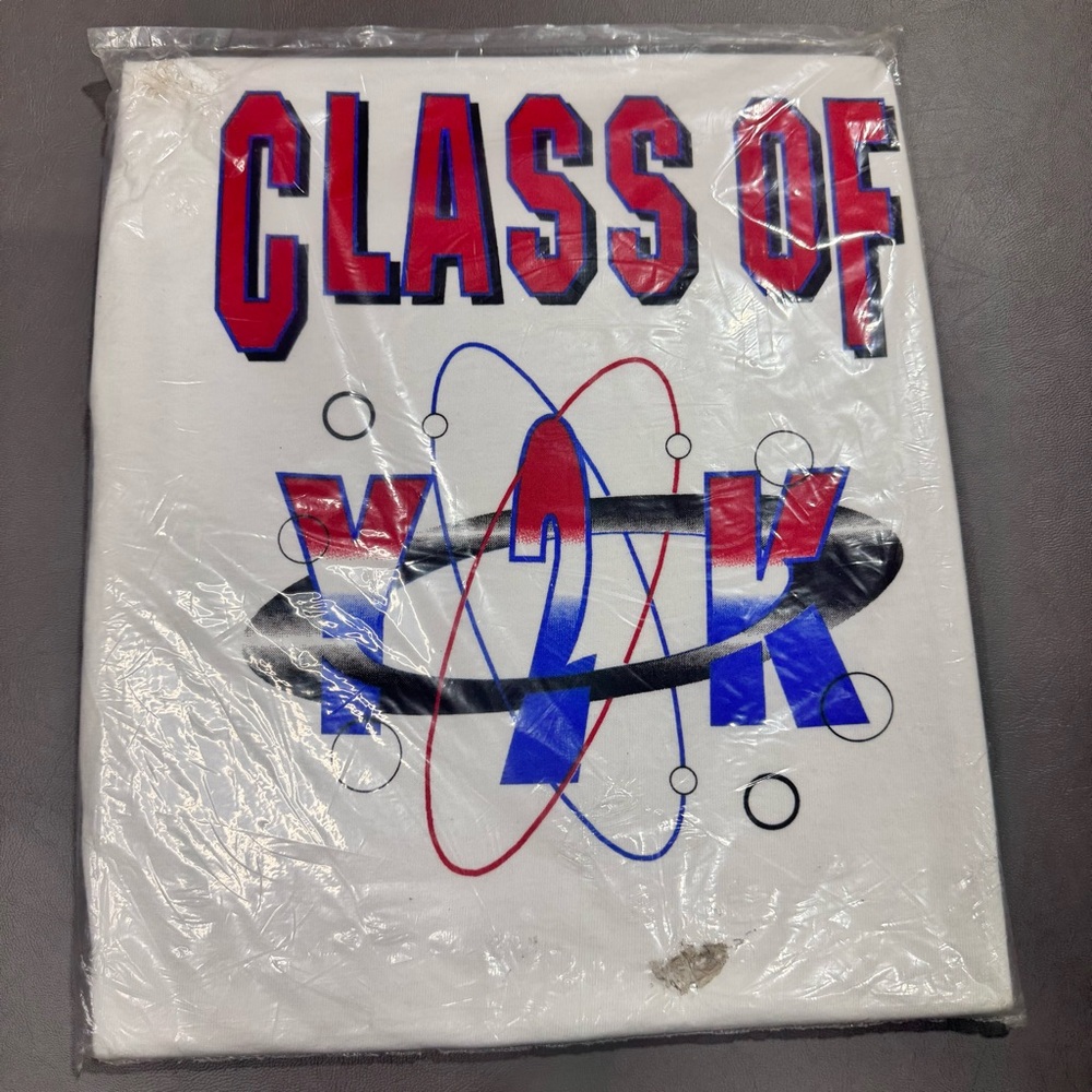 Vintage Y2K Class of 2000 T Shirt AllSport USA XL Sealed Millennium